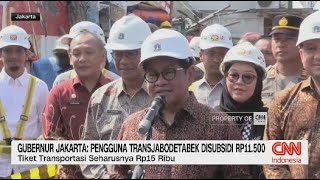 Gubernur Jakarta: Pengguna Transjabodetabek Disubsidi Rp 11.500