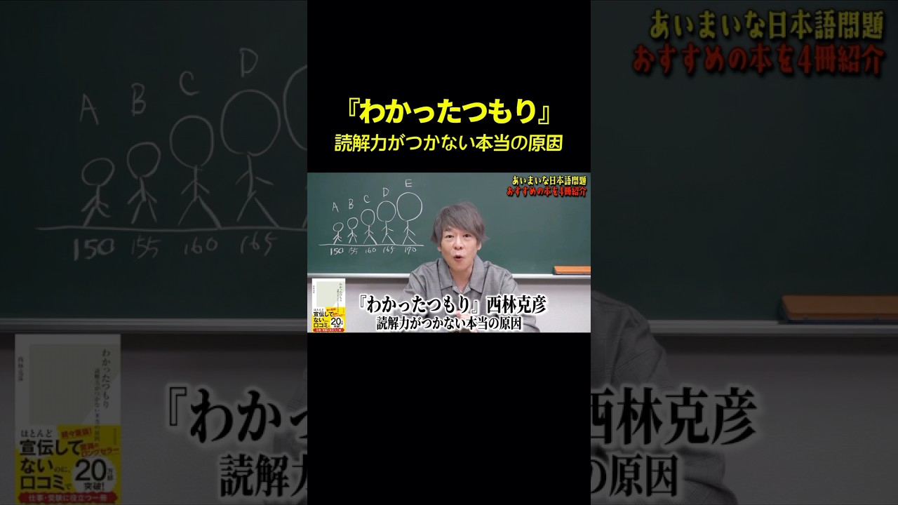 【目ウロコ本】『わかったつもり 読解力がつかない本当の原因』　#読書 #読解力