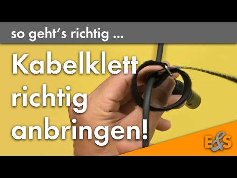 Kabelklett richtig befestigen - unverlierbar und einfach
