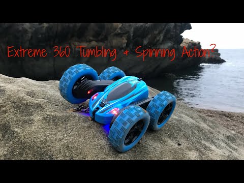 Wow rc stunt car 360 degree tumbling and spinning action