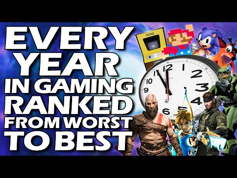 Every Year In Video Gaming Ranked From WORST To BEST