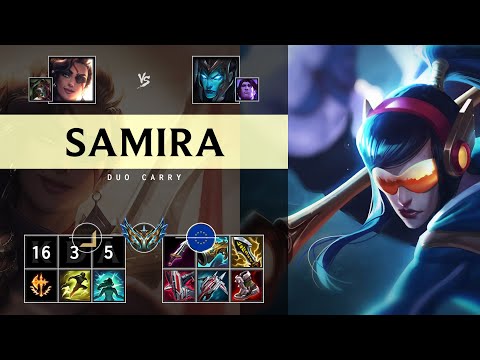 Samira ADC vs Kalista: Quadra Kill, Legendary - EUW Challenger Patch 25.S1.1