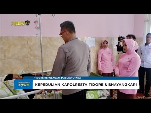 KAPOLRESTA TIDORE &amp; KETUA BHAYANGKARI TUNJUKKAN KEPEDULIAN DENGAN JENGUK PERSONEL YANG SAKIT