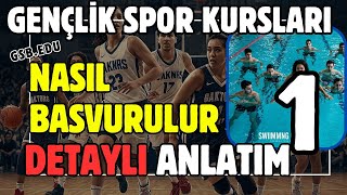 Gençlik Spor kurslarina nasıl kayıt olunur? -detaylı anlatım
