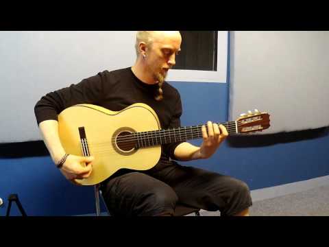 Joonas Widenius plays Koivisto Guitars' "Flamenco blanca"