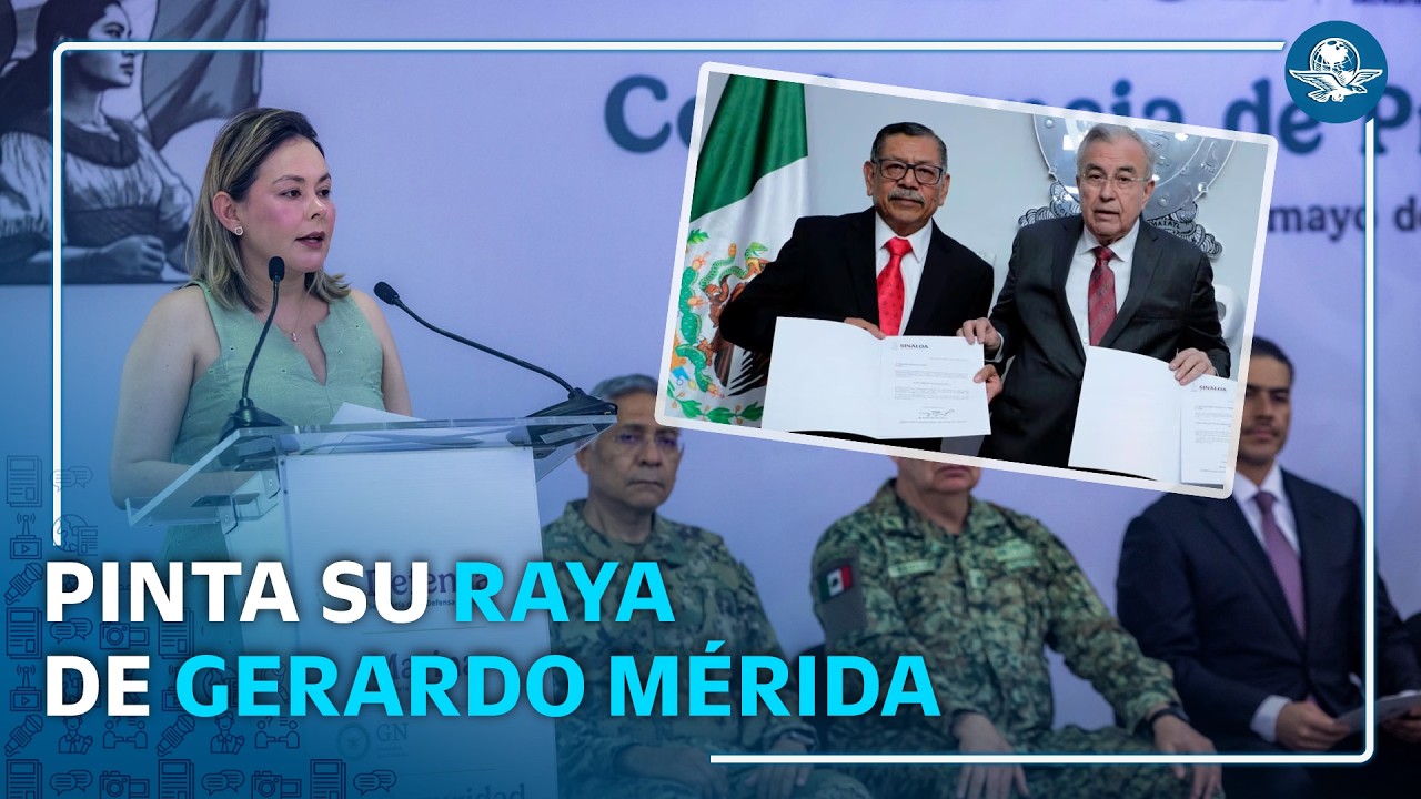 ¡Se deslinda! Gobernadora interina de Sinaloa dice que Mérida fue nombrado por Sedena, no por Rocha