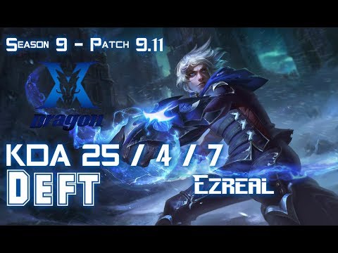 KZ Deft EZREAL vs SIVIR ADC - Patch 9.11 KR Ranked