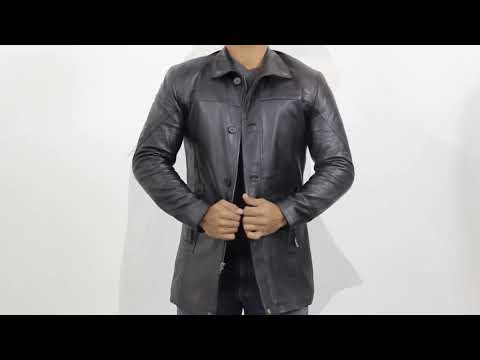 Mens Leather Coats | Long leather Coats | FJackets