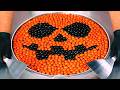 ASMR HALLOWEEN Ice Cream Rolls With Massive M M S Crisp Scratching Tapping And Mouth Sounds