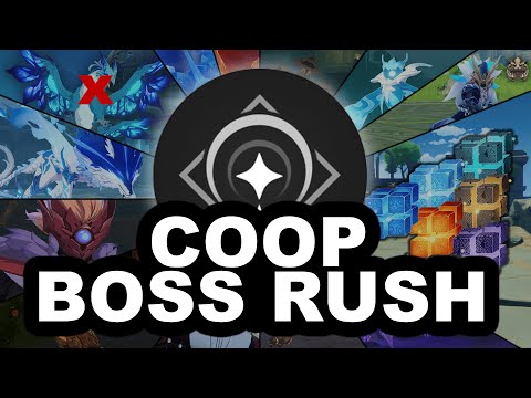 4 Player Coop Against All Bosses In The Game - Genshin Impact