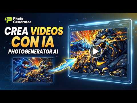 Crear Video con Inteligencia Artificial en PhotoGenerator AI