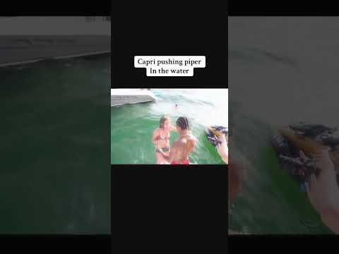 PIper Rockelle Gets Pushed Into The Water By Capri... 😲