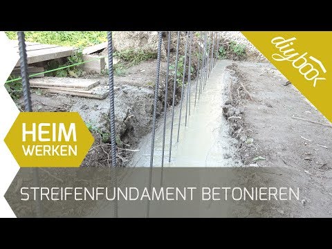 Streifenfundament betonieren