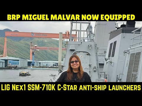 PHILIPPINE NAVY BRP MIGUEL MALVAR (FFG-06) SEEMS NOW ARMED WITH LIG Nex1 SSM-710K C-Star LAUNCHERS