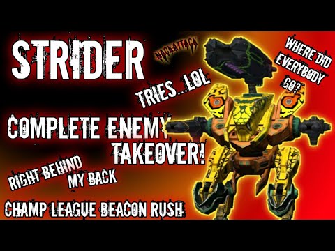 Strider Glory Halo starts good but Funny Loss | War Robots Champ League BR Gameplay