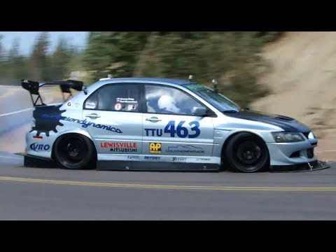 Pikes Peak Hill Climb 2012 - Jeremy Foley / Mitsubishi Lancer Evo 8  Crash