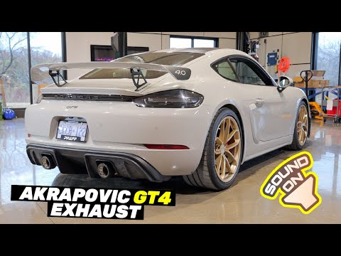 Porsche Cayman GT4 Best Exhaust! Akrapovic (Rev Up Sound & Install)