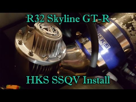 R32 Skyline GTR HKS SSQV Blowoff Valve Install and Drive