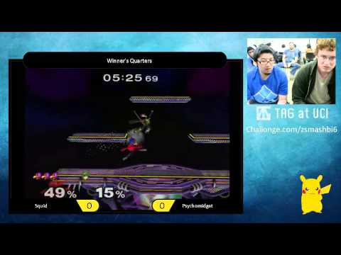 ZSB6 - Squid (Falco) vs Psychomidget (Marth) - SSBM