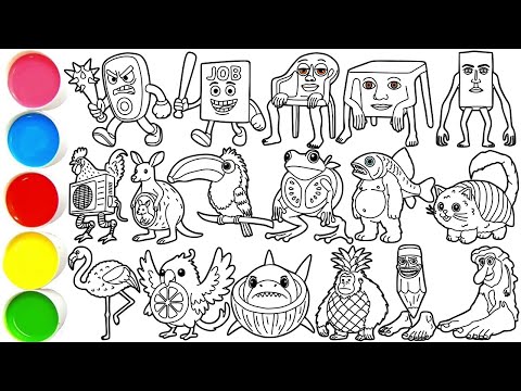 Draw 17 Amazing Italian Brainrot Animals in Minutes - Taekwondo Sahur, Job Job Job Sahur & others