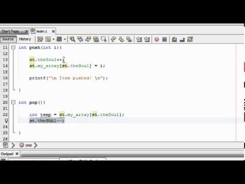 Intermediate C Tutorial 11 Stacks Using Structures