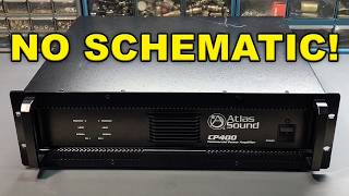 Atlas Sound CP400 Amplifier Repair - No Audio Output Troubleshooting Without a Schematic
