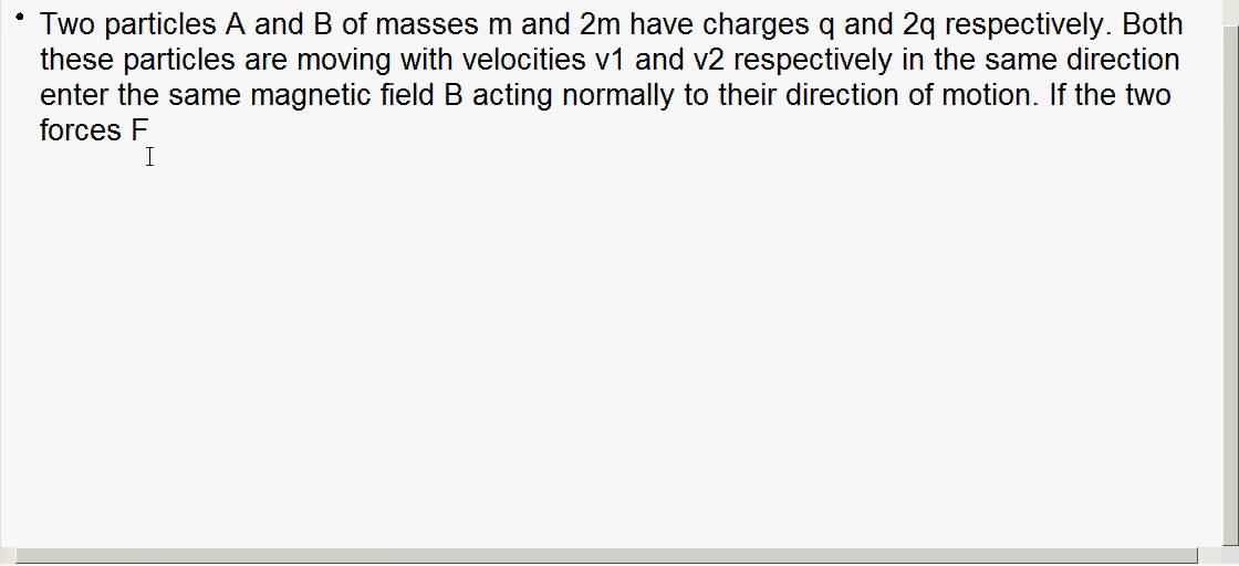 CBSE Class XII / Moving Charges and Magnetism/ Lorentz force/01