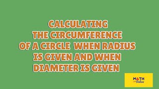 Formula for Finding Radius or Diameter