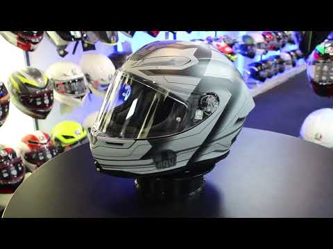 AGV K6-S Ultrasonic Motorcycle Helmet (Matt Black|Grey)