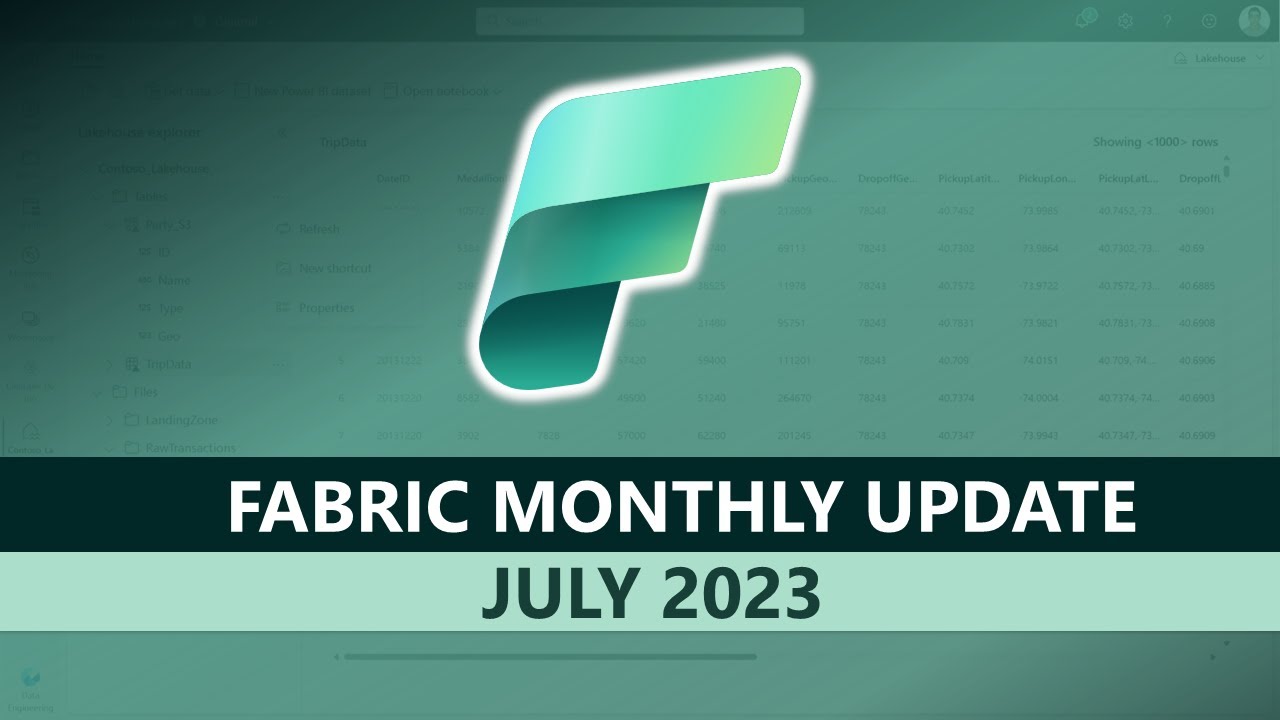 Microsoft Fabric Monthly Update - July 2023