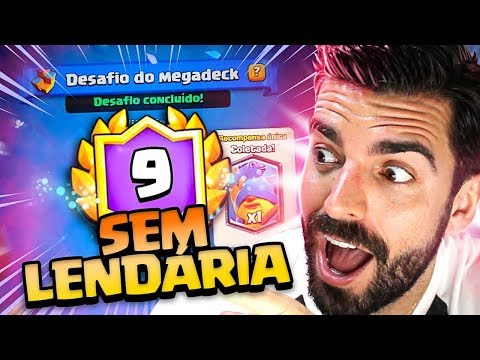 GANHEI O NOVO DESAFIO DO MEGA DECK NO CLASH ROYALE!