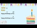 Happy Birthday Song (Ukulele Play Along)