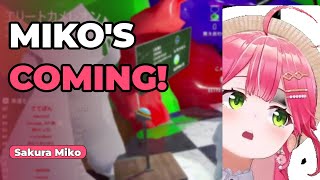 Miko Becomes the Hunter and the Whole Lobby Panics?! 【Hololive】