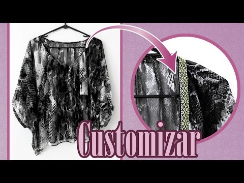 Customiza Blusa ( Refashion - Costura Creativa ) Customiza Blusa ( Refashion - Costura Creativa )