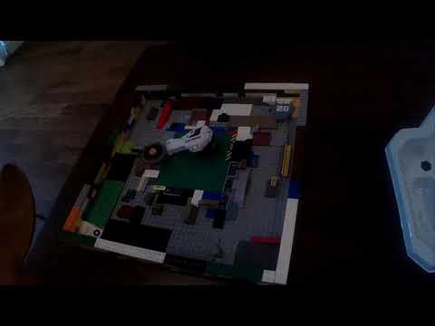 Beyblade battle: Sagitario vs Achiles, Lego Stadium!!! Round 3