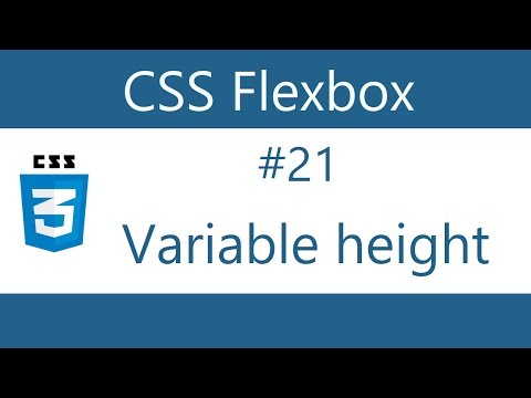 Flexbox Tutorial 21 Variable heights