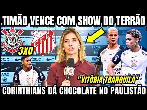 CORINTHIANS DÁ SHOW COM OS FILHOS DO TERRÃO E VENCE O CAPIVARIANO PELO PAULISTÃO E SOBE NA TABELA 