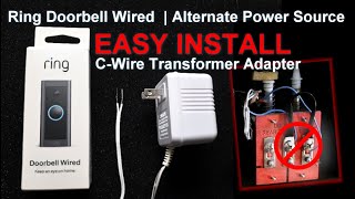 Ring Video Doorbell Wired - 2021 Release | How to Use Wall Outlet Power Source