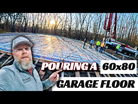125-yard Garage Floor - SET UP - POUR