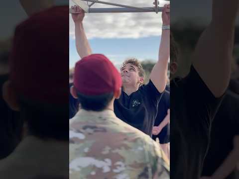 Special Operations candidates evaluated by USAF Special Warfare PJ (Pararescuemen) in max pull-ups