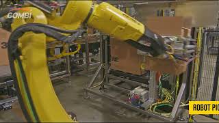 Robotic Case Erector and Packer for Rolls of Tape