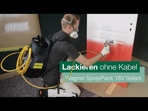 Airless spritzen mit Akku | Wagner SprayPack 18V Select Praxis | Lets Spray mit Brillux (2/4)