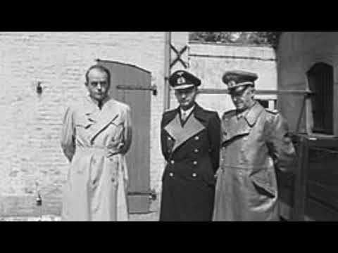 Nuremberg Trial Day 125 (1946) Adm. Karl Doenitz Direct Otto Kranzbuehler (AM)