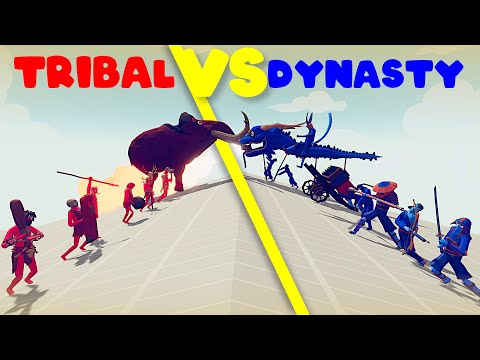 TRIBAL TEAM vs DYNASTY TEAM | TABS - Totally Accurate Battle Simulator