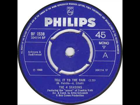 UK New Entry 1967 (11) The 4 Seasons - Tell It To The Rain
