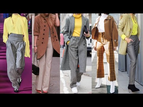 ATUENDOS Y COMBIANCIONES dE ROPA  OTOÑO INVIERNO CON PATALONES EN TONOS NEUTROS