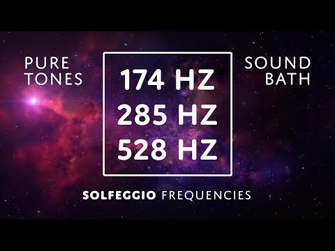 174 Hz + 285 Hz + 528 Hz Solfeggio Frequencies | Release Pain, Rejuvenate Cells, Raise Vibration