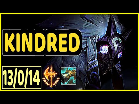 KINDRED VS VOLIBEAR - 13/0/14 KDA JUNGLE GAMEPLAY