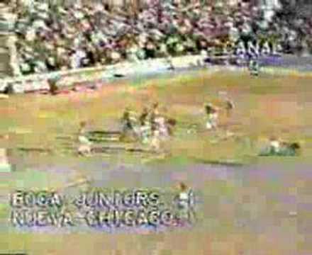 Gol de Mendoza a Chicago (Boca 1-Chicago 1 17-07-83)