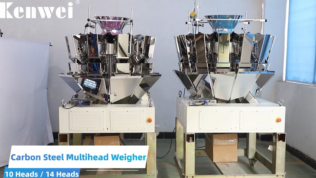 Kenwei丨10 Heads and 14 Heads Carbon Steel Multihead Weigher丨Provide One-stop Solution for You
